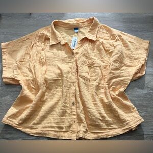 Old Navy soft orange Button Down Shirt
